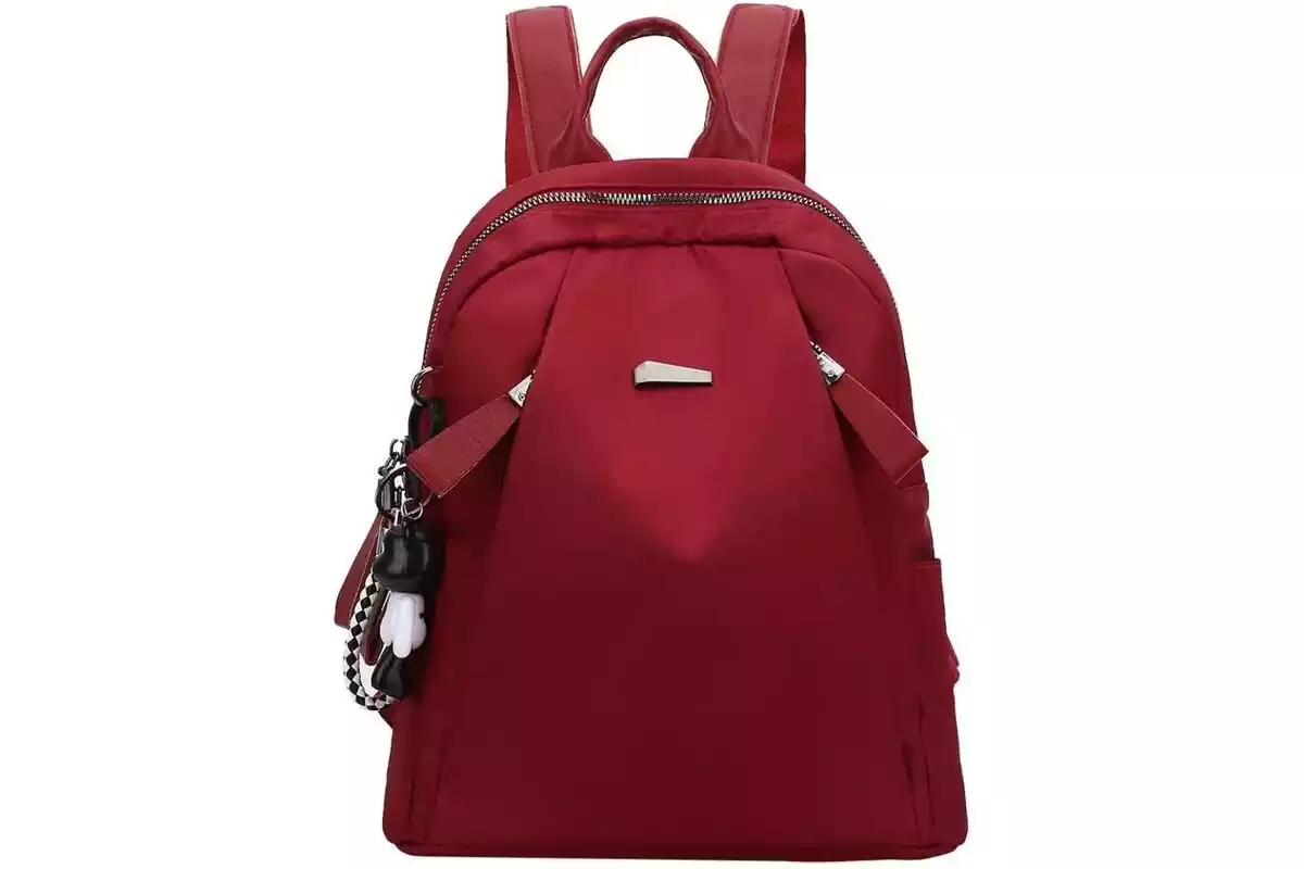 mochila roja para mujer