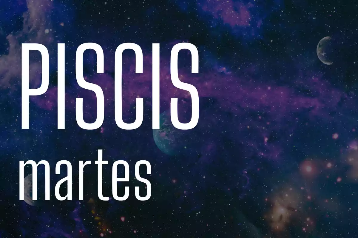 Piscis martes sobre un fondo de galaxia y estrellas